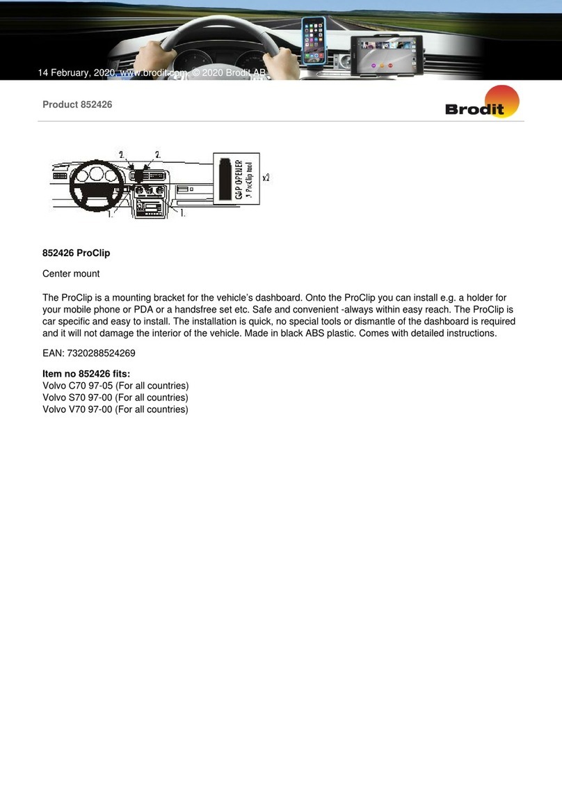 Brodit ProClip 852426 User manual