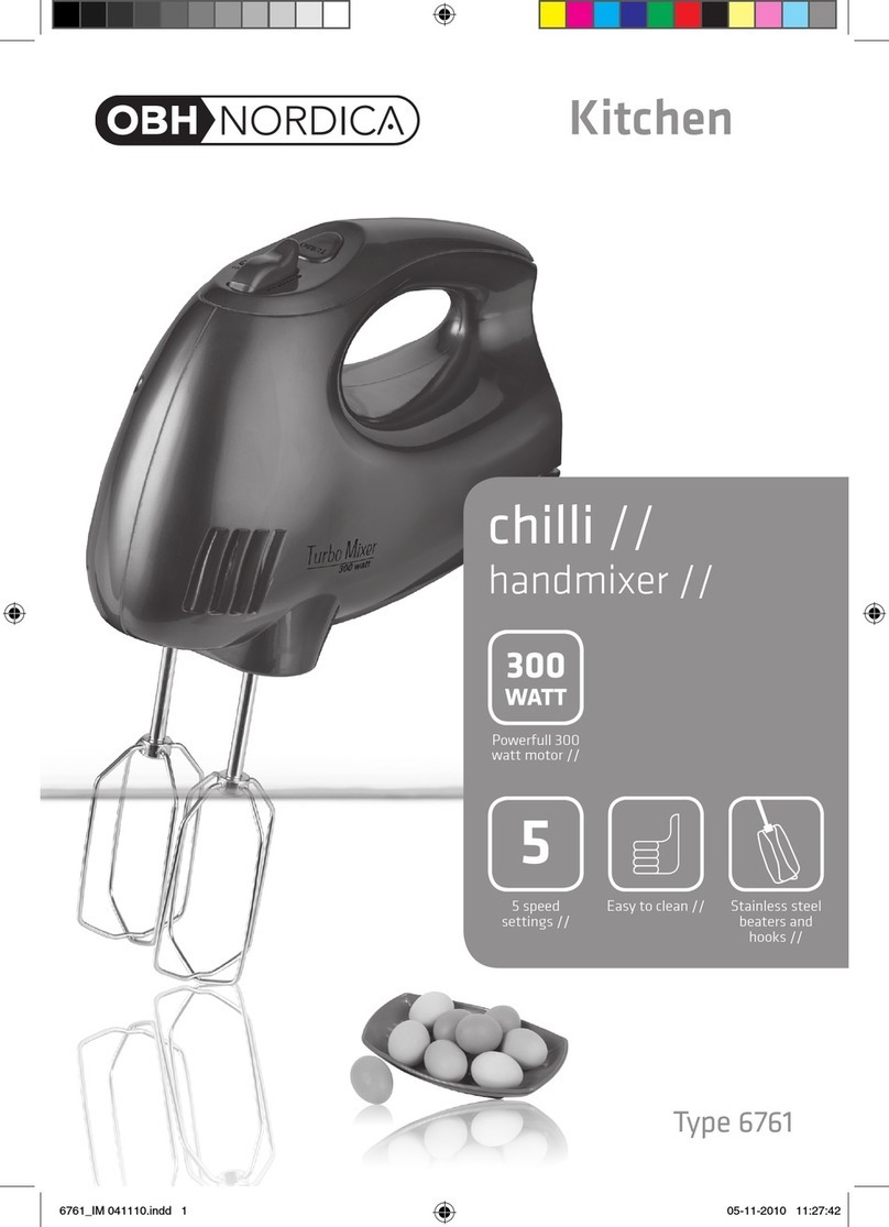 OBH Nordica chilli 6761 User manual