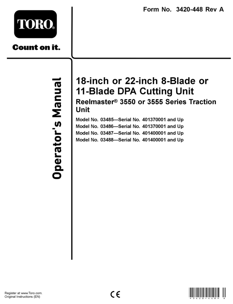Toro Reelmaster 03485 Operator's manual