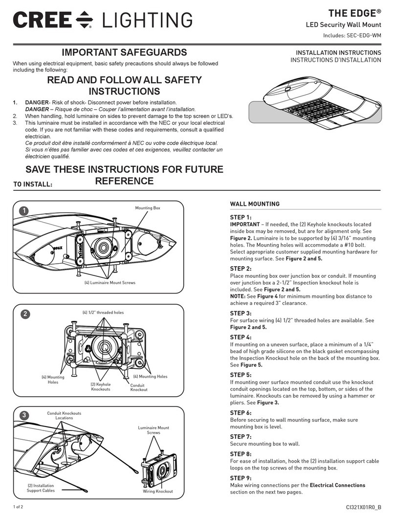 Cree Edge Series installation instructions