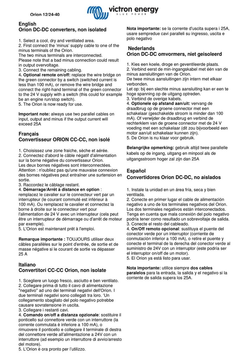 Victron energy Orion 12/24-40 manual