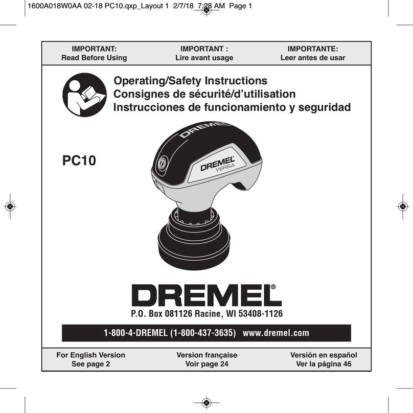 Dremel PC10 Operating/safety instructions