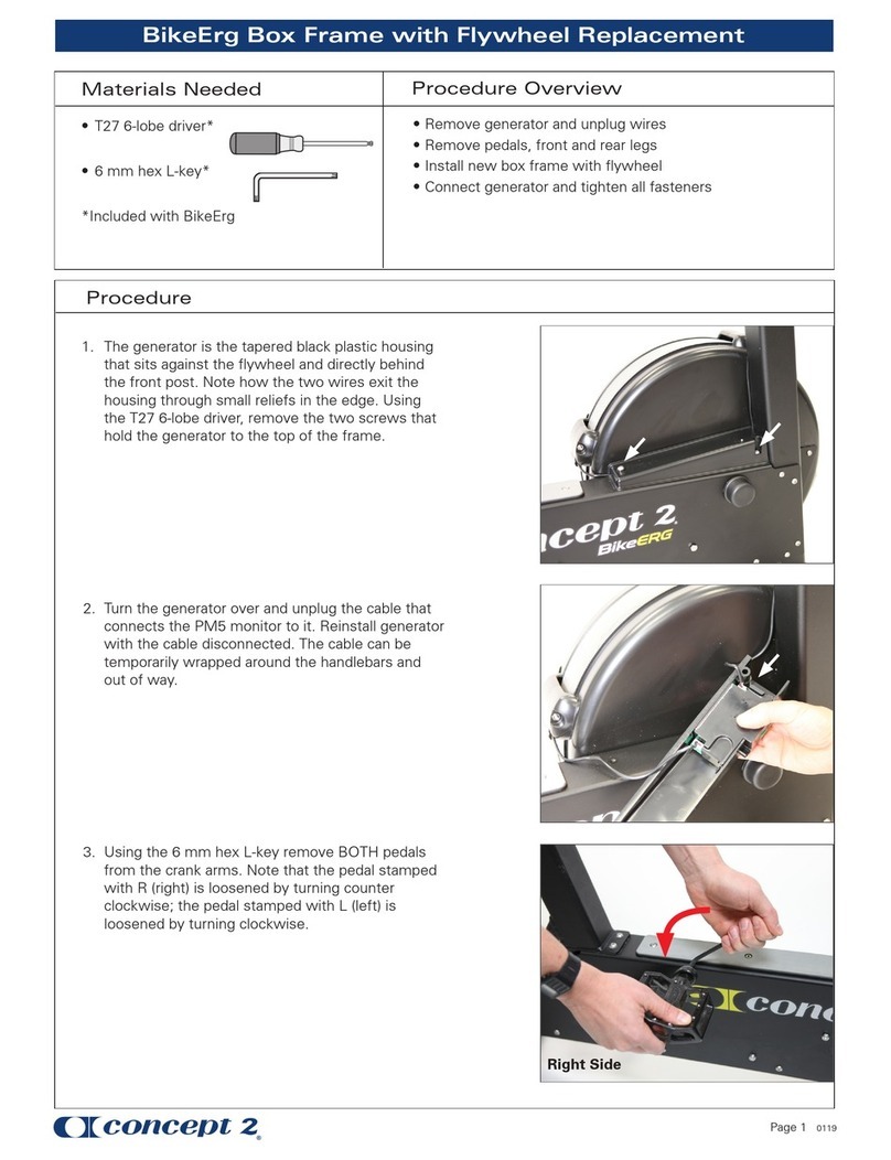 Concept2 BikeErg Replacement manual