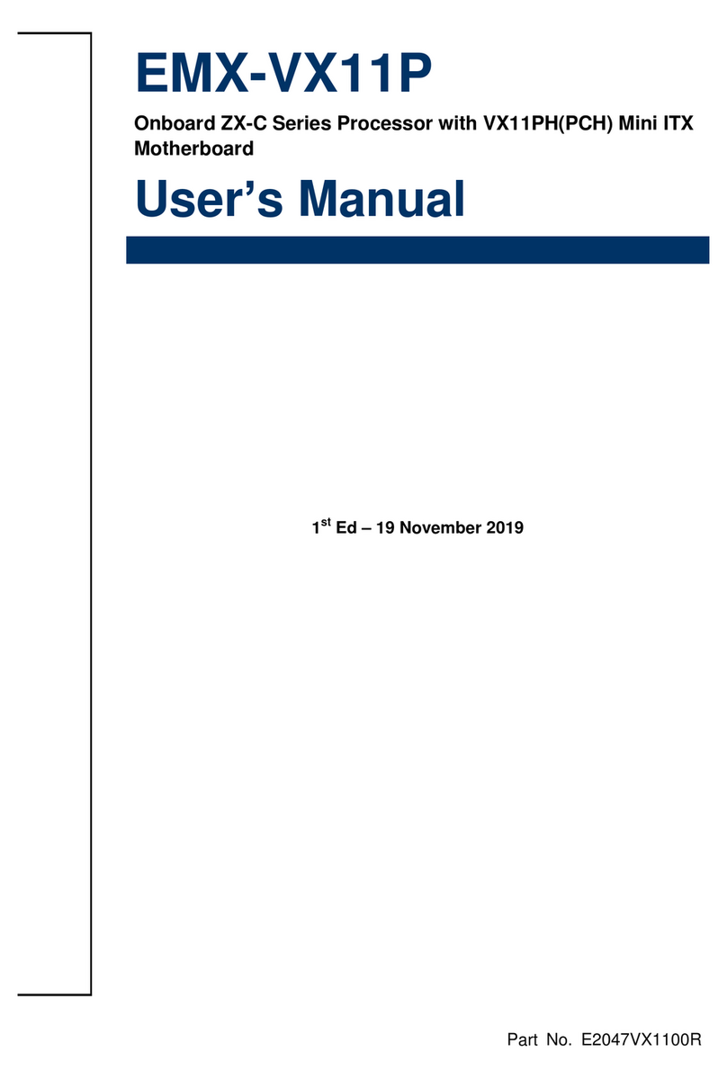 Avalue Technology EMX-VX11P User manual