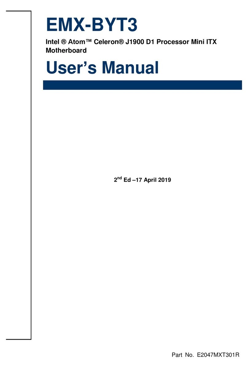 Avalue Technology EMX-BYT3 User manual