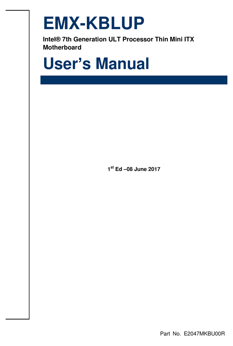 Avalue Technology EMX-KBLUP User manual