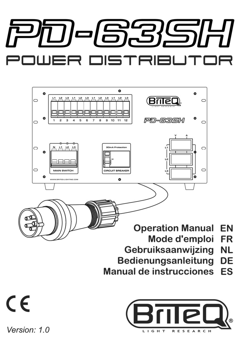 Briteq PD-63SH Operation manual