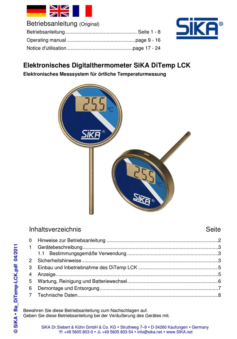 SIKA DiTemp LCK operating manual