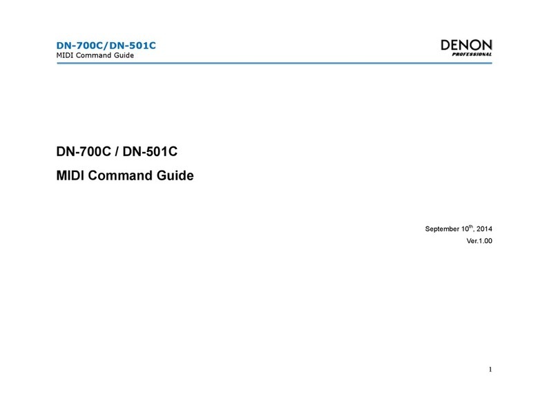 Denon DN-700C Installation instructions