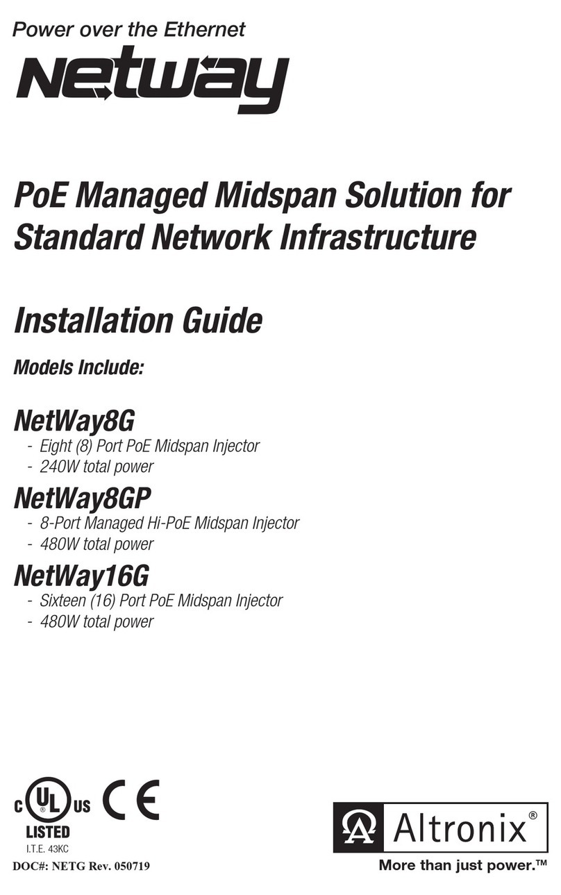 Altronix NetWay8G installation guide