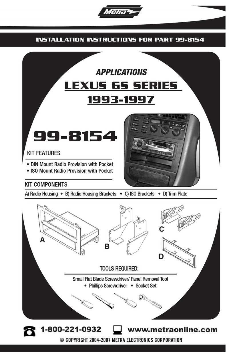Metra Electronics 99-8154 installation instructions