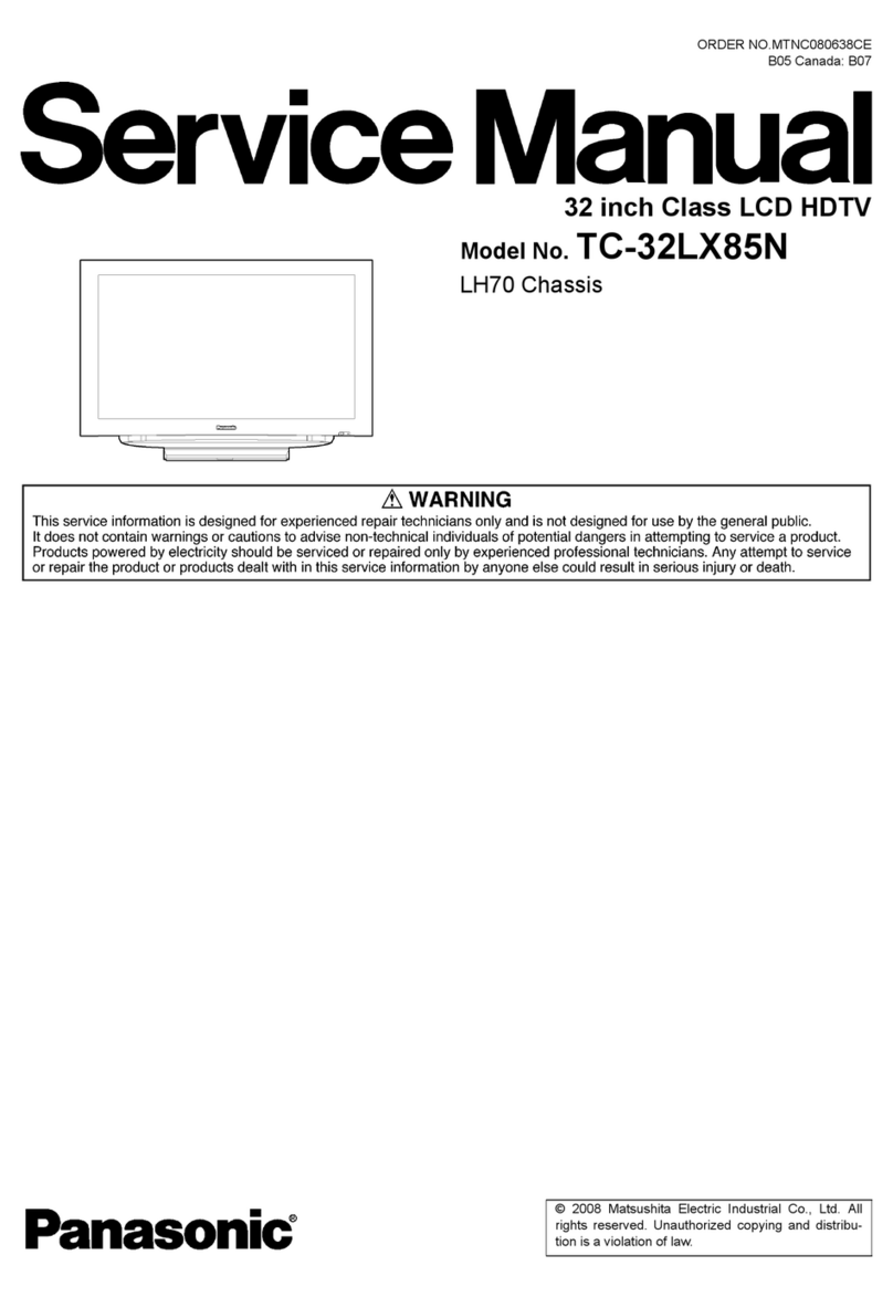 Panasonic TC32LX85N - 32" LCD TV User manual