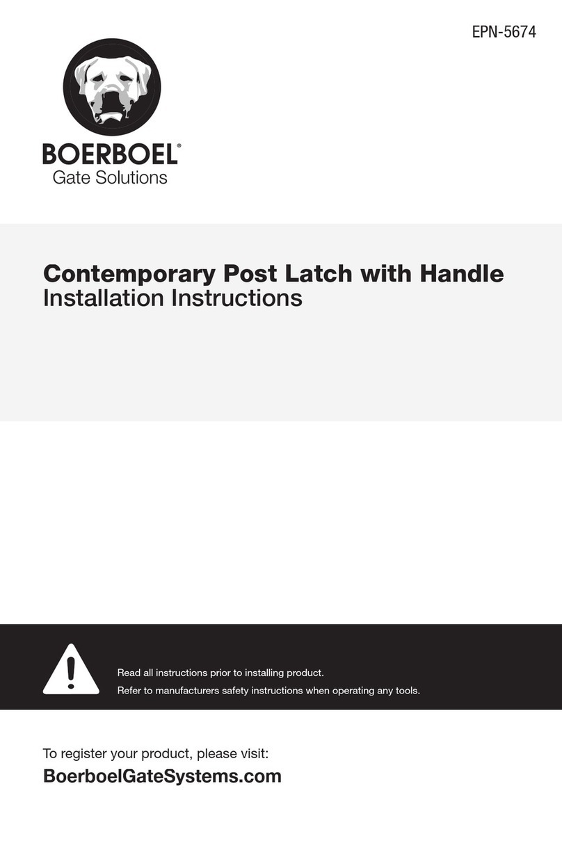 BOERBOEL Contemporary Post Latch with Handle installation instructions BOERBOEL Contemporary Post Latch with Handle installation instructions