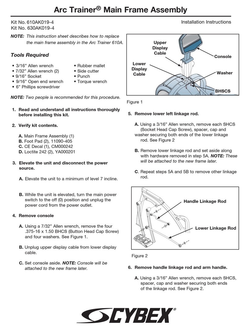 CYBEX Arc Trainer 610AK019-4 User manual