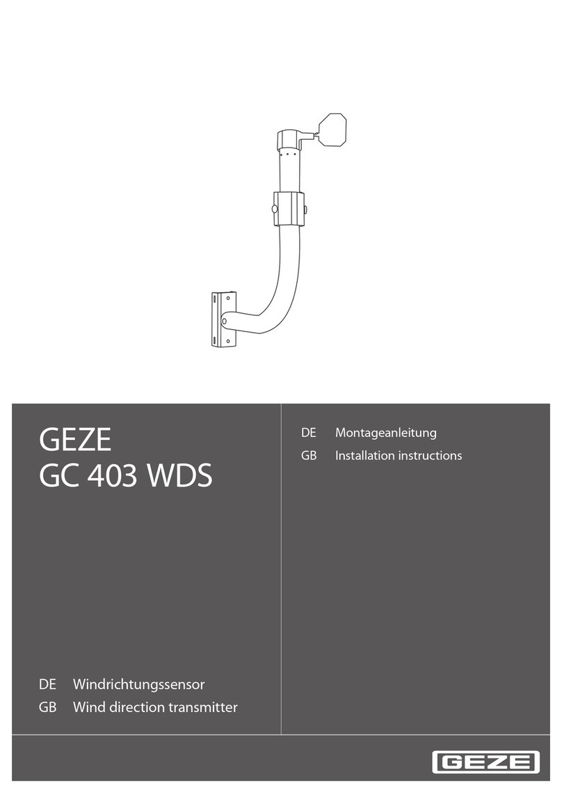 GEZE GC 403 WDS installation instructions