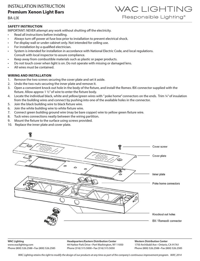 WAC Lighting BA-LIX User manual