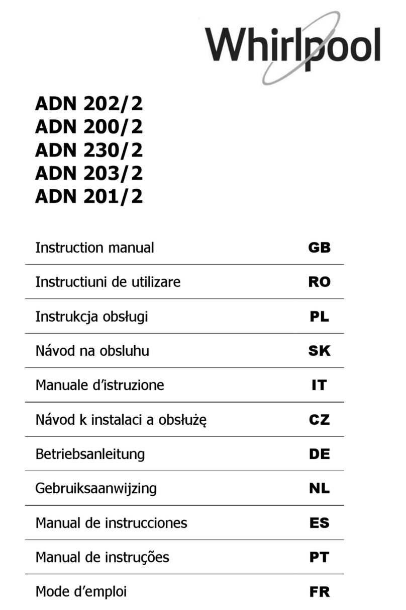 Whirlpool ADN 202/2 instruction manual