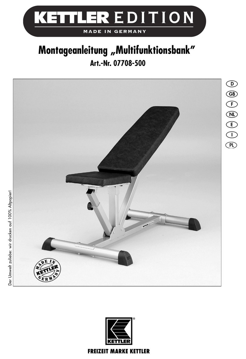 Kettler Multifunktionsbank 07708-500 manual