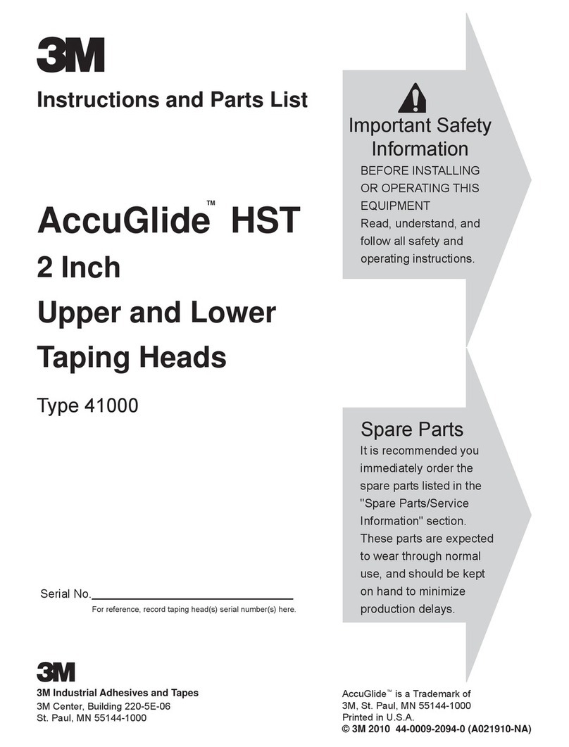 3M AccuGlide HST 41000 Instructions and parts list