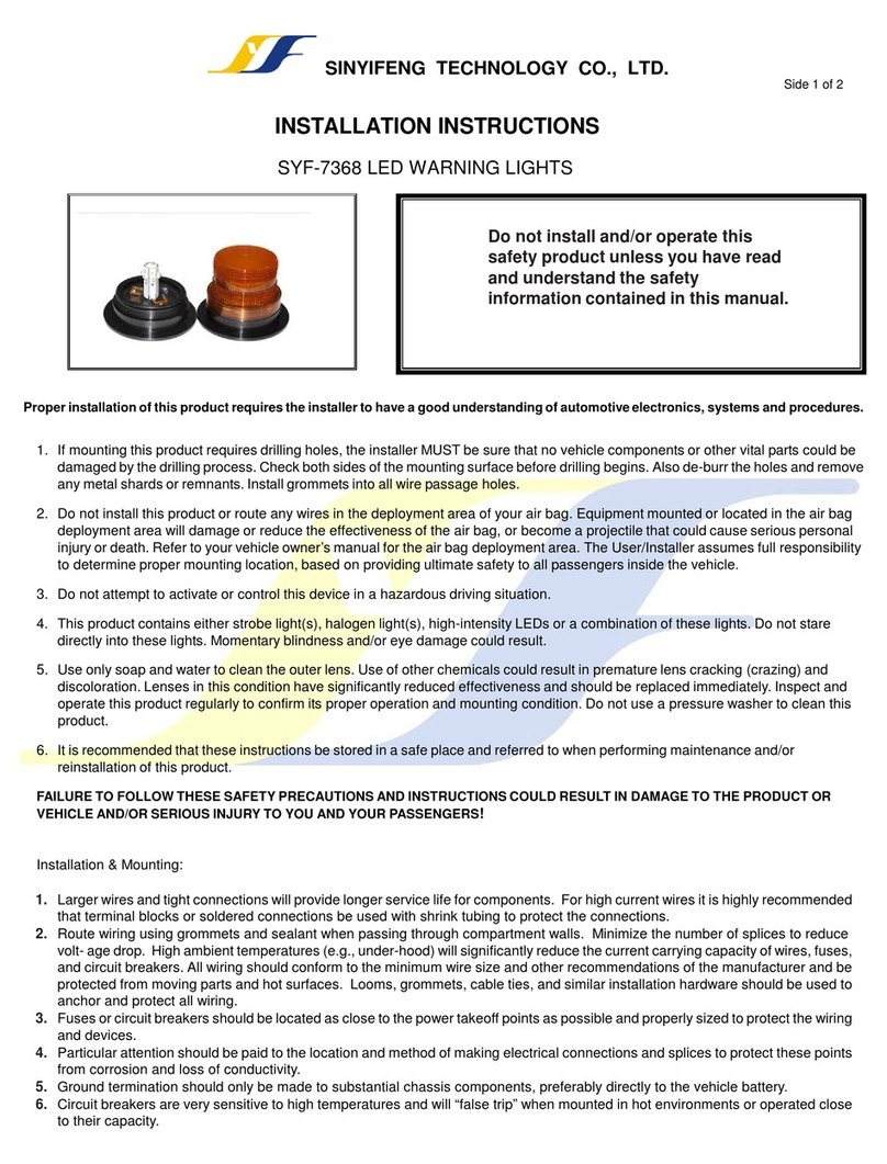 Sinyifeng Technology SYF-7368 Series installation instructions