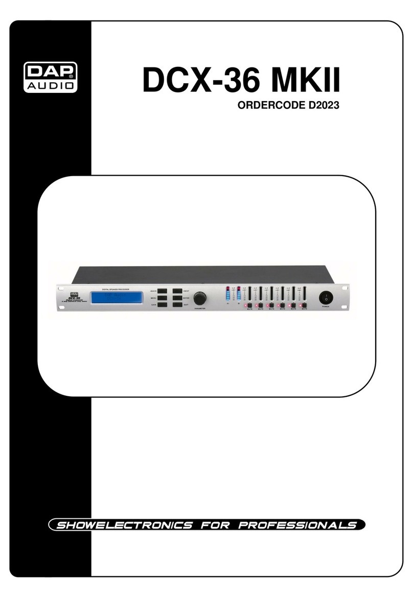 DAPAudio DCX-36 MKII User manual
