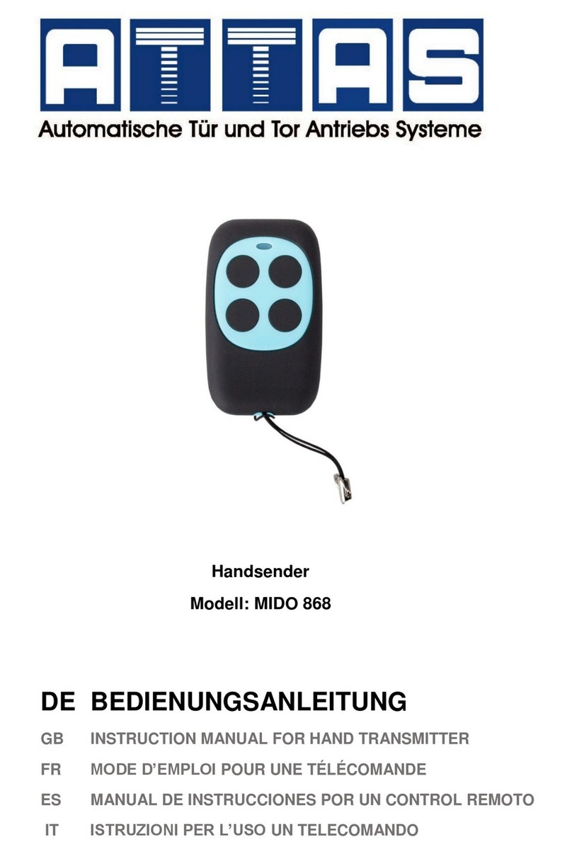 attas MIDO 868 instruction manual