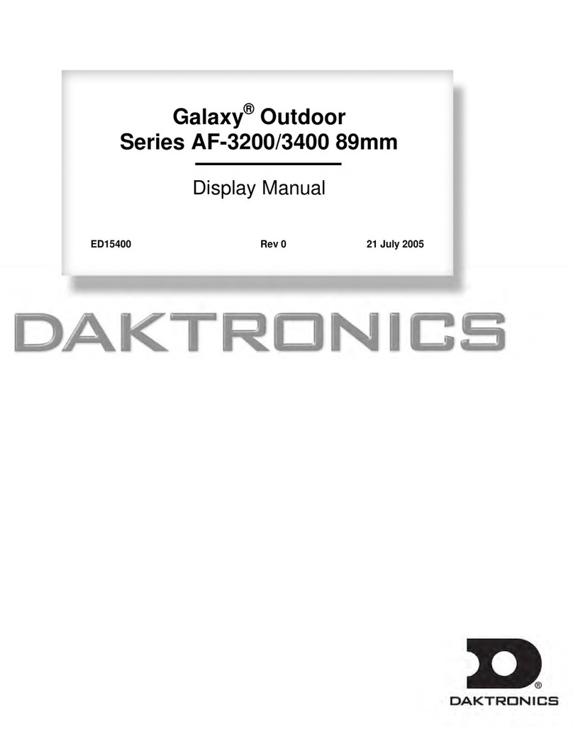 Daktronics Galaxy AF-3200 Series User manual