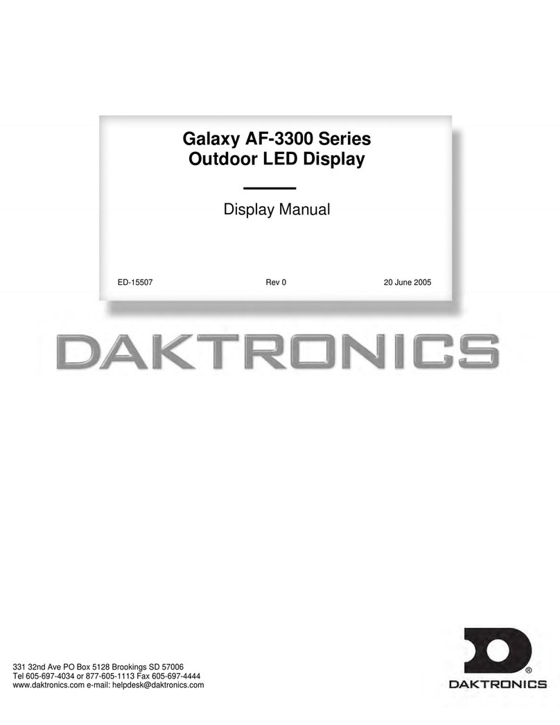 Daktronics Galaxy AF-3300 Series manual