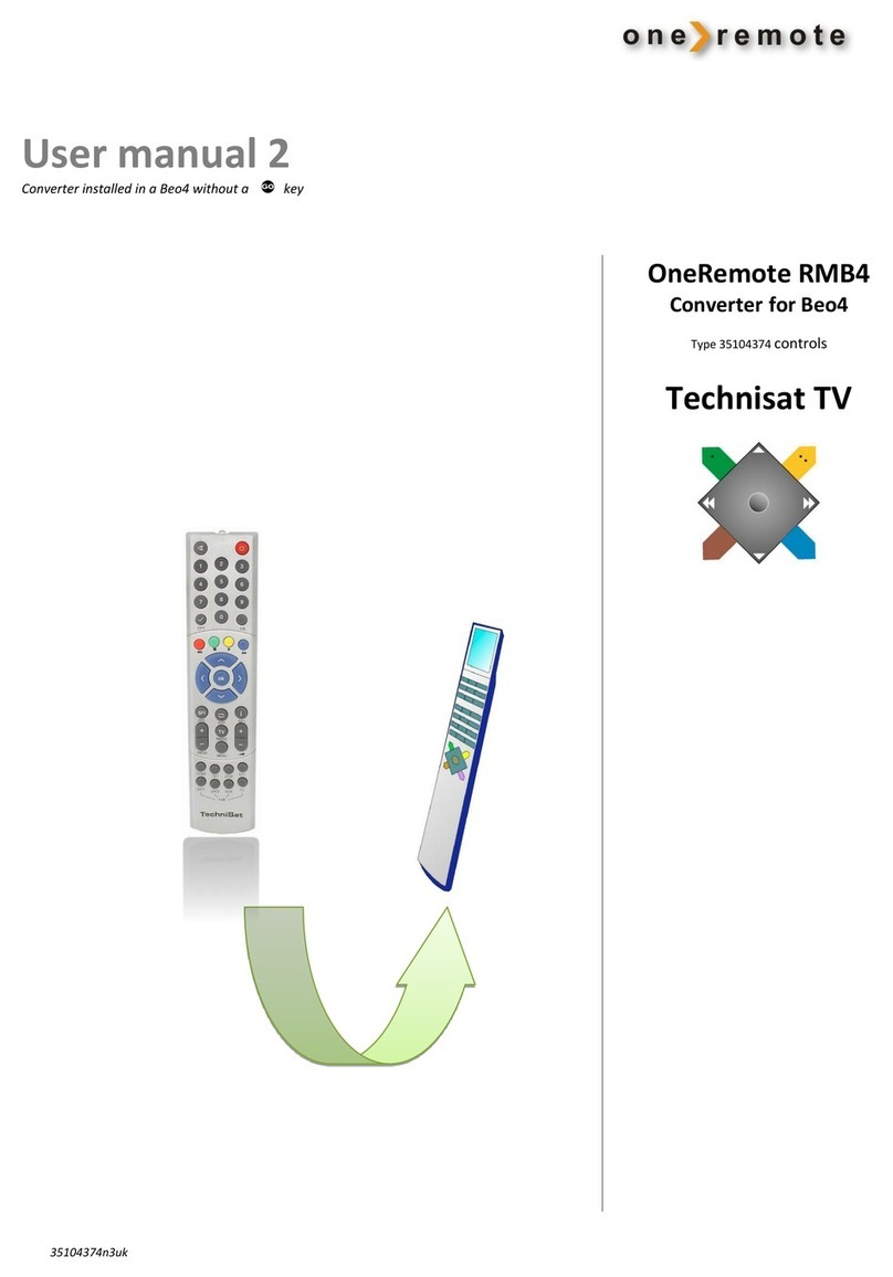 One Remote RMB4 User manual