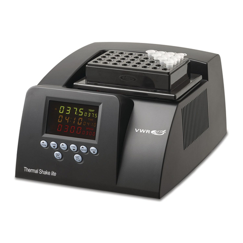 VWR Thermal Shake lite instruction manual