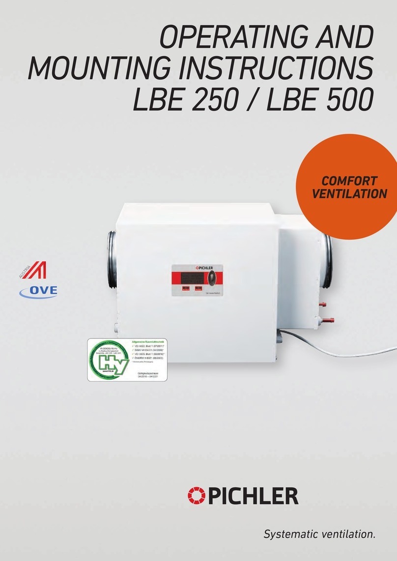 Pichler LBE 250 Operating and mounting instructions