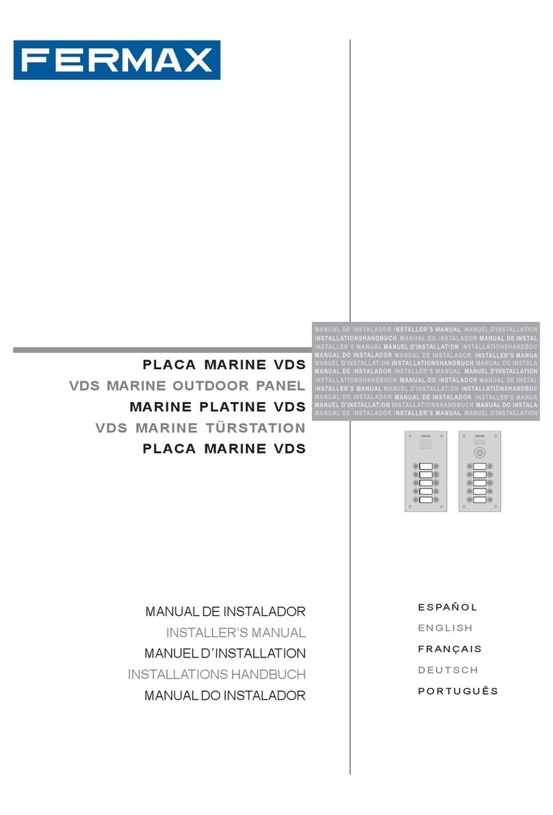 Fermax MARINE Series Installer manual