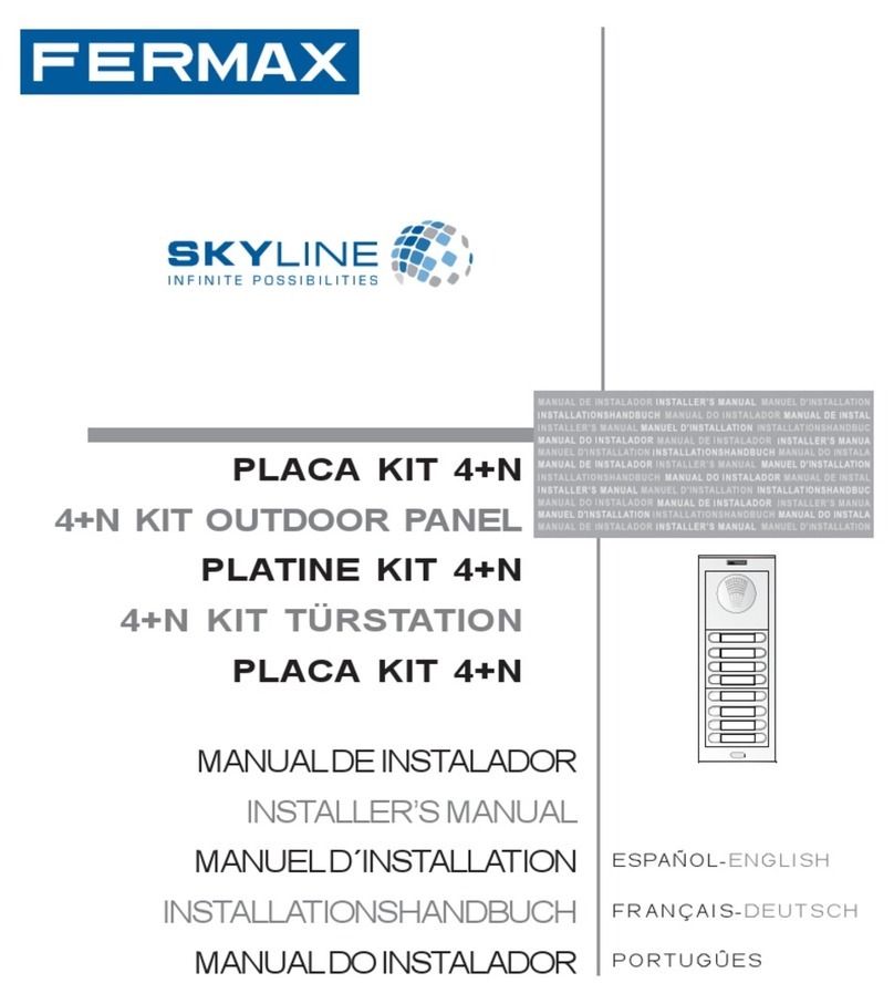 Fermax SKYLINE 4+N KIT User guide Fermax SKYLINE 4+N KIT User guide