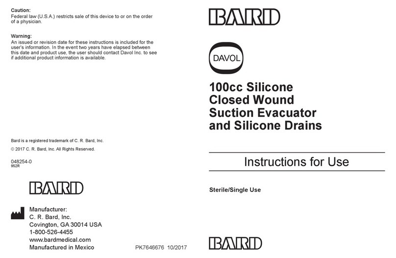 Bard DAVOL 100cc Instructions for use Bard DAVOL 100cc Instructions for use