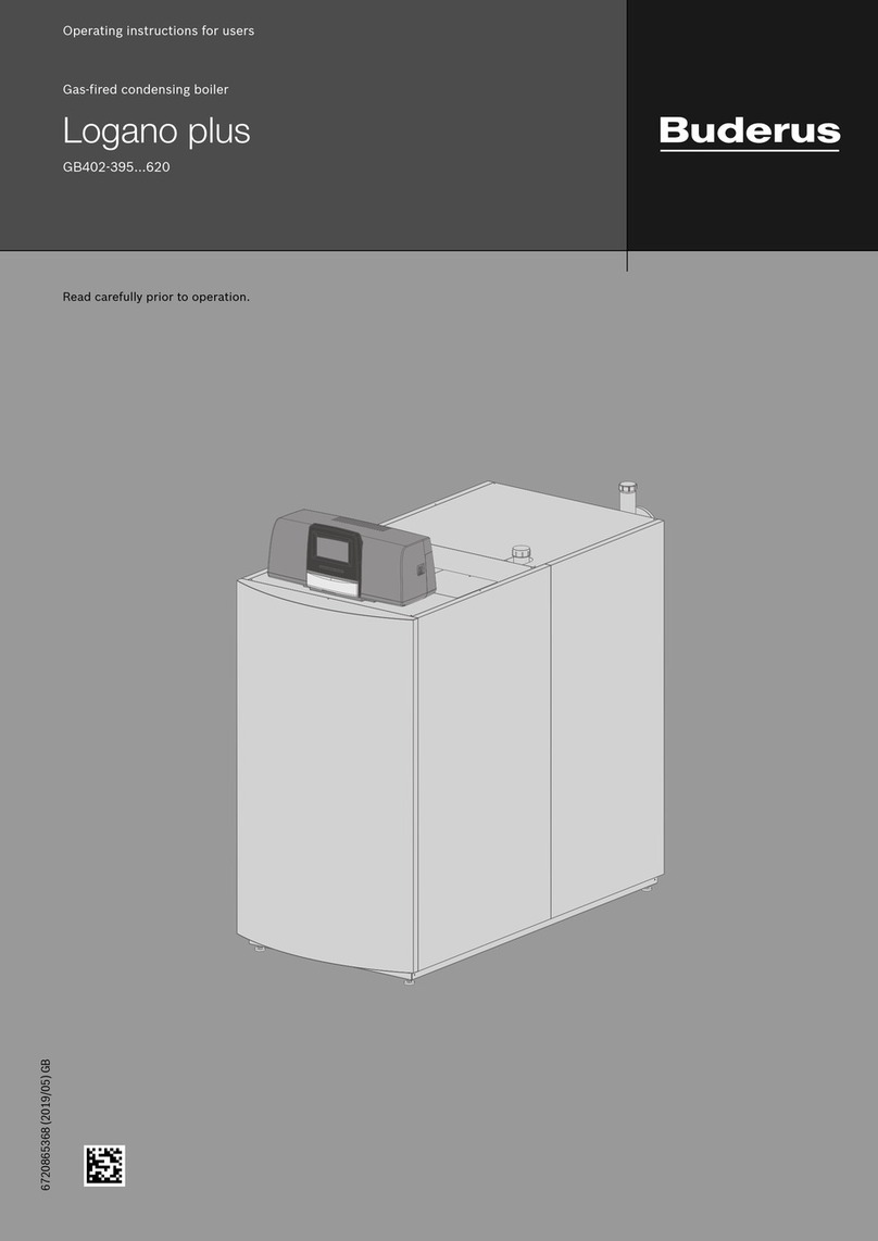 Buderus Logano plus GB402 Operating instructions for users
