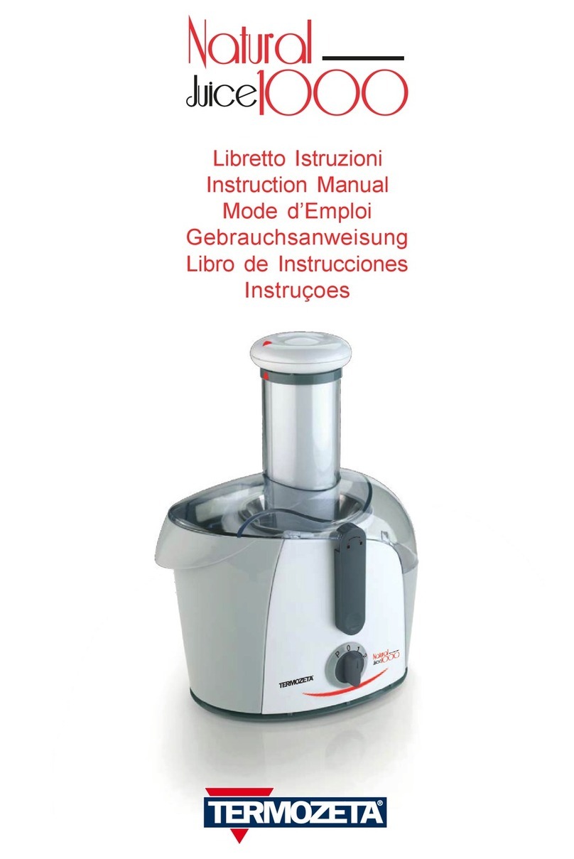 Termozeta NATURAL JUICE 1000 instruction manual