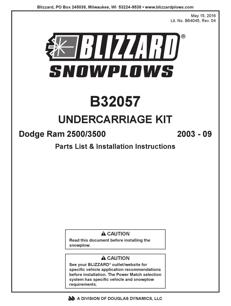 Blizzard B32057 Installation instructions and parts list