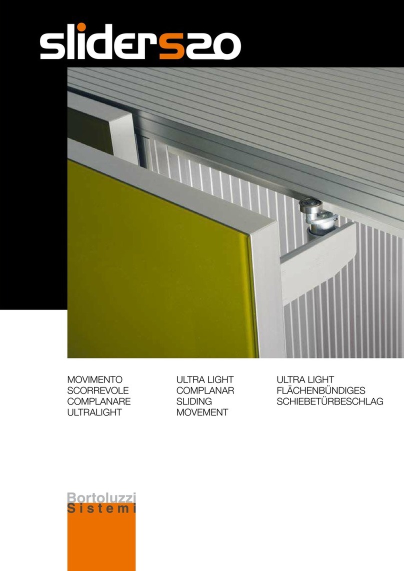 Bortoluzzi slider s20 manual