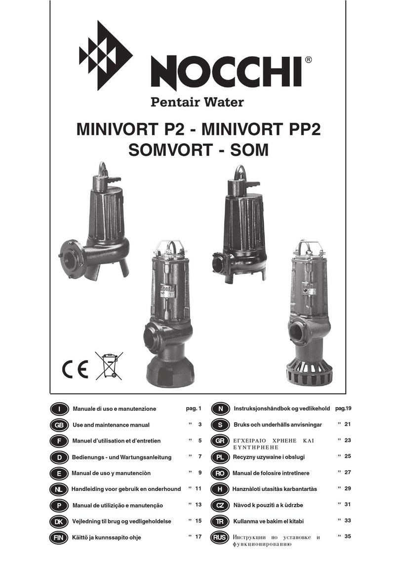 Pentair NOCCHI MINIVORT P2-1 User manual