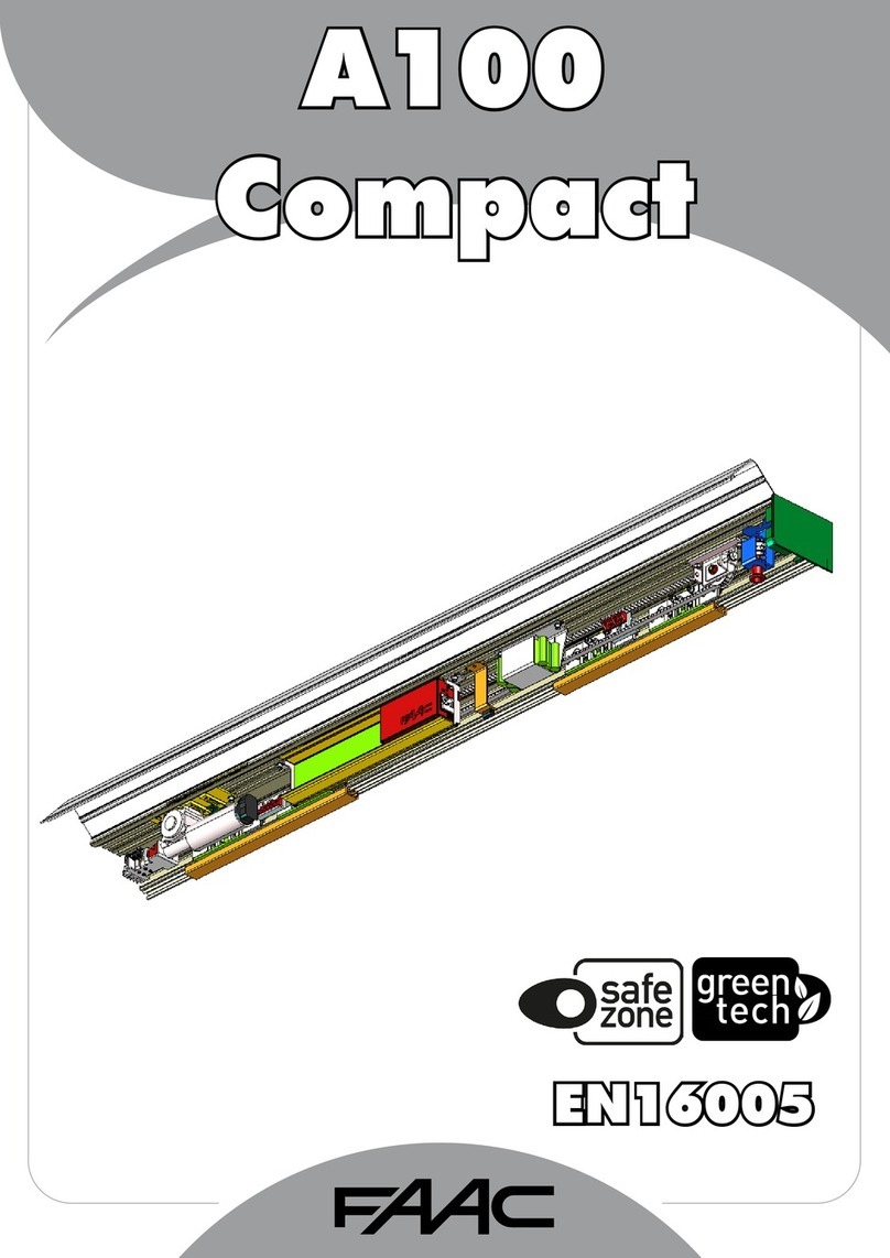 FAAC A100 Compact User manual