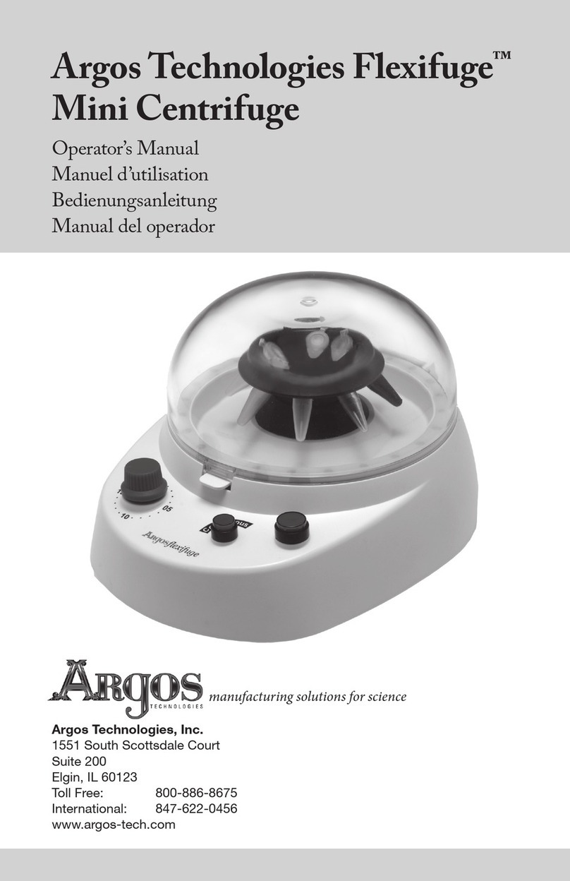 Argos Technologies Flexifuge C1000 Operator's manual