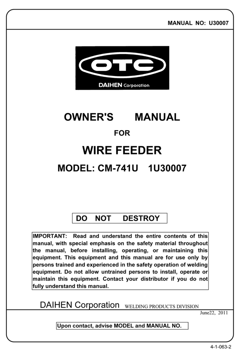 Daihen OTC CM-741U owner's manual