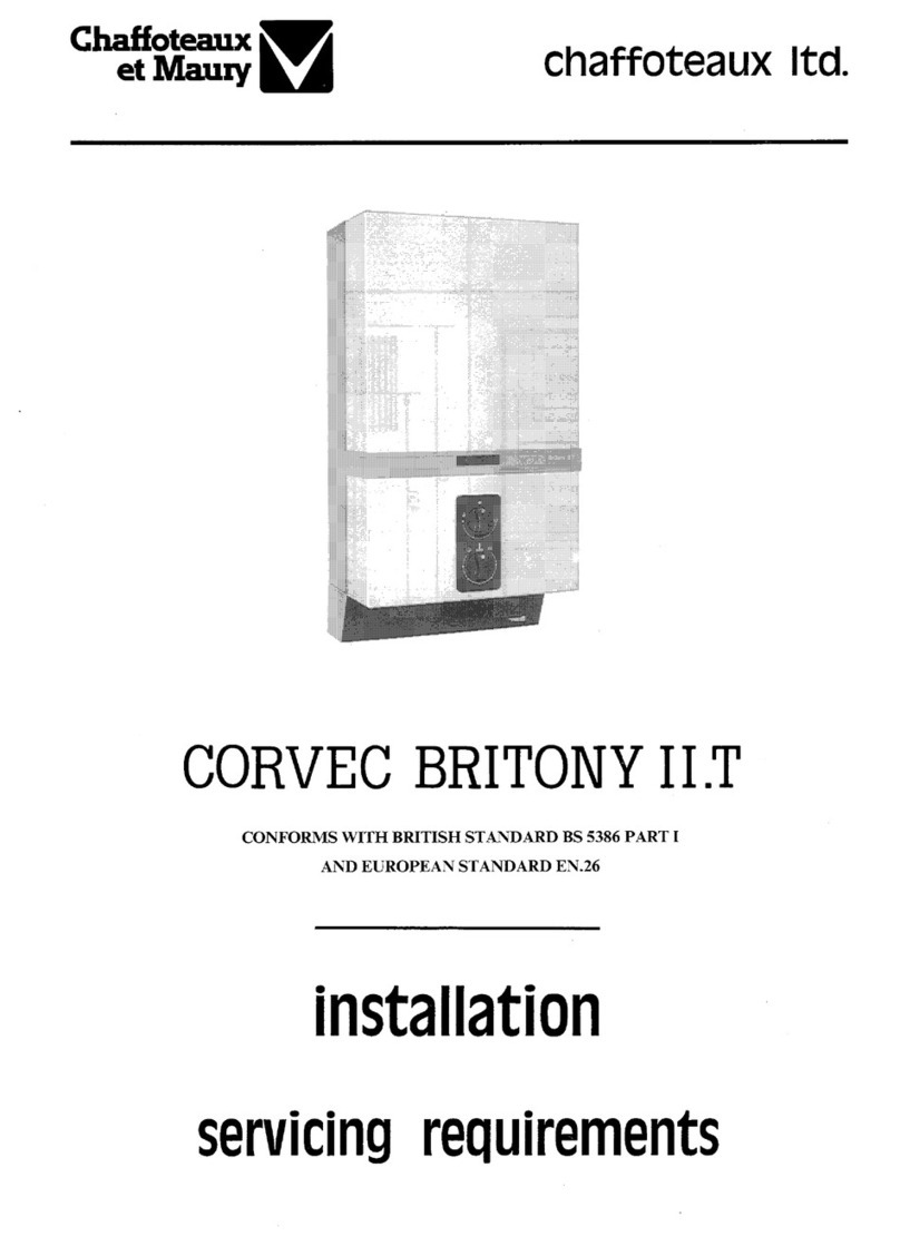 Chaffoteaux & Maury CORVEC BRITONY II T installation manual Chaffoteaux & Maury CORVEC BRITONY II T installation manual