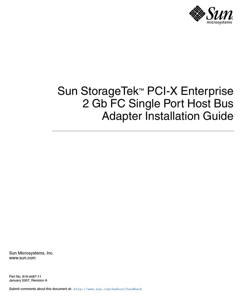 Sun Microsystems StorageTek PCI-X Enterprise User manual