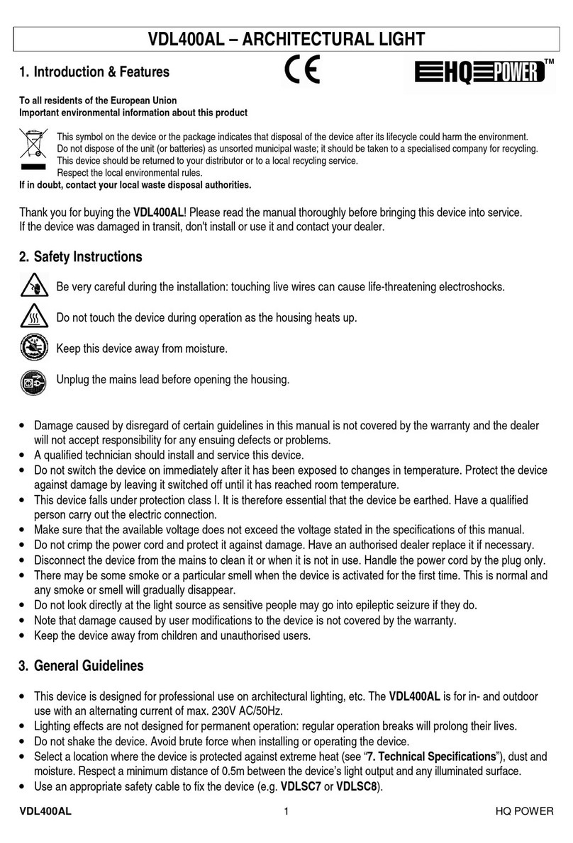 HQ Power VDL400AL User manual