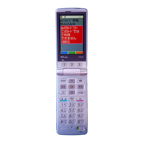 KDDI au K003 Specification sheet
