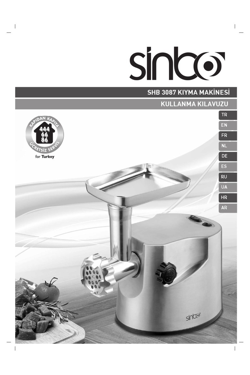 Sinbo SHB 3087 instruction manual