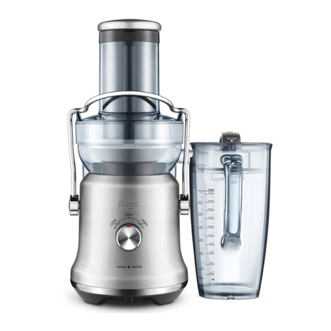 Sage Nutri Juicer Cold Plus User manual