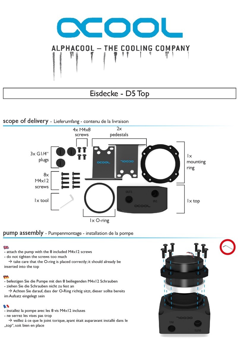 Alphacool Eisdecke D5 Top User manual