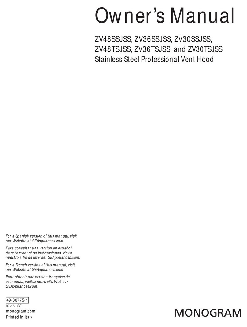Monogram ZV48SSJSS User manual